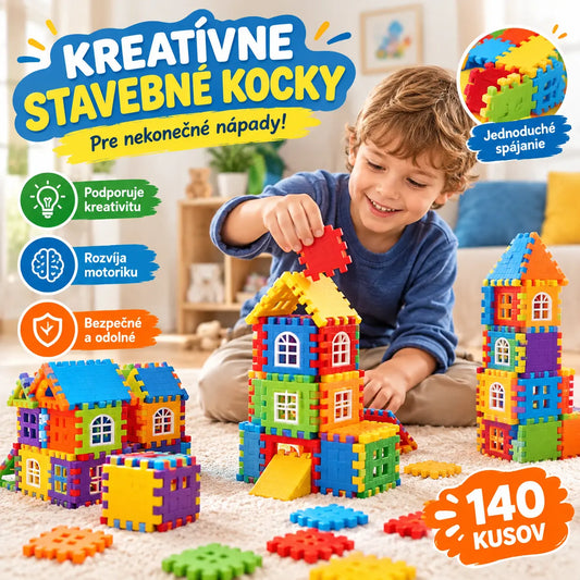 🎁🧩【140 kusov】 Vzdelávacie hračky zo stavebníc