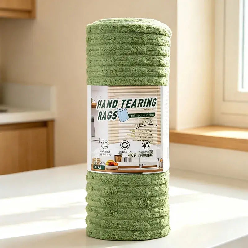 🧽Paño de limpieza de microfibra de felpa gruesa – Uso seco y húmedo, súper absorbente, sin dejar pelusas ✨