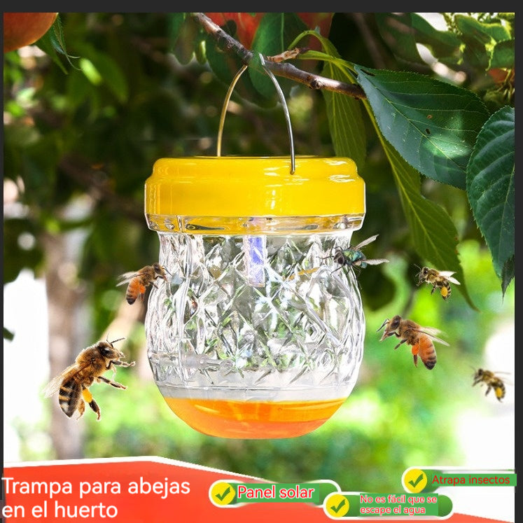 🐝☀️ Trampa solar para avispas para patios y jardines 🔋🌿 – Altamente eficiente, recargable, resistente a la intemperie, cubre hasta 500 metros cuadrados.