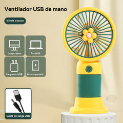 【Compra 1 y llévate 1 gratis】Mini ventilador portátil, recargable por USB, de mano.