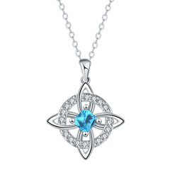 ✨🔮Collar místico de nudo de bruja con piedra de nacimiento 💞 Protege a tus seres queridos