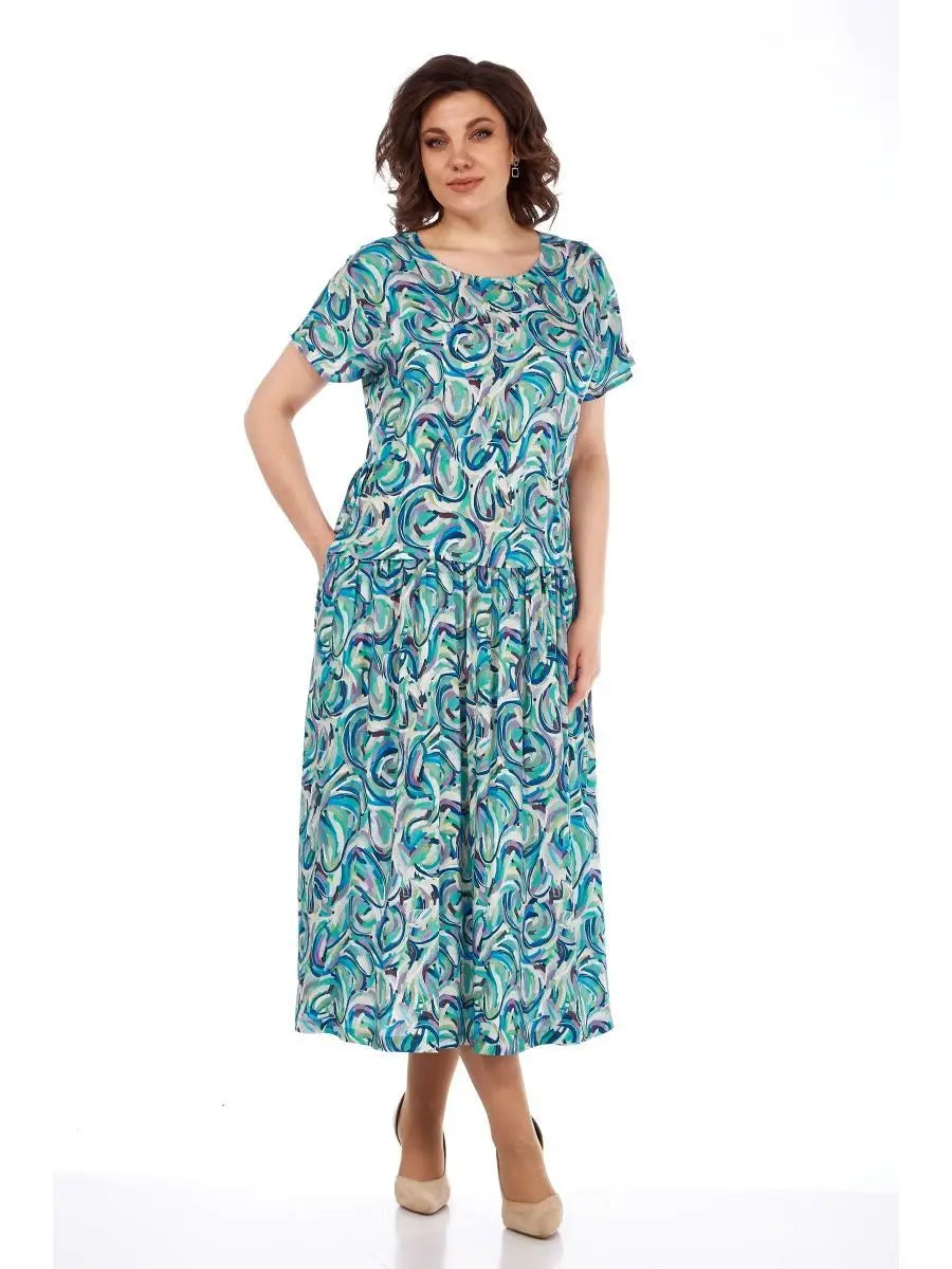 【🔥Gran oferta】👗🌺【34-60】Vestido de verano de gasa estampado