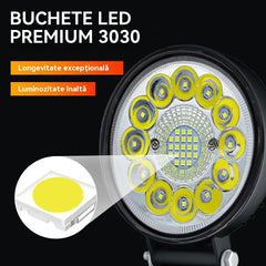 🔥【Compre 1 y obtenga 1 gratis】(2 piezas)Faros LED redondos de 99 W para coches modificados, faros auxiliares para vehículos todoterreno