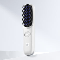Cepillo alisador de pelo inalámbrico con pantalla LED