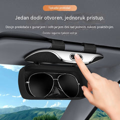 🕶️🚗Futrola za automobilske naočale s štitnikom od sunca ｜ Pogodno za sva vozila