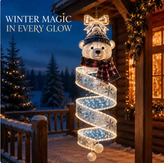 🎄 Colección de lámparas colgantes LED en espiral con magia navideña ✨