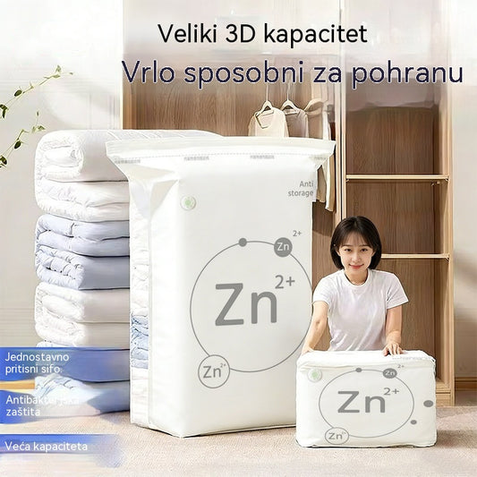 🧳【Set od 5 dijelova】💨 Velika, stlačiva vakuumska vrećica za pohranu: nije potrebna pumpa, nepropusna je i idealna za uštedu prostora u koferima i kod kuće ✈️