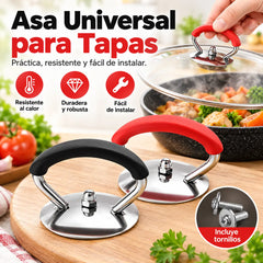 🍳✨️【5 piezas】🥩Mango de repuesto resistente al calor para tapa de olla de silicona
