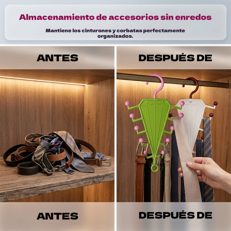 🔥🔥【Paquete de 6 piezas】👔👚Estantería multifuncional con ganchos en forma de V y dos lados.