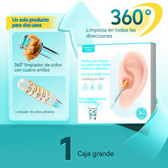 🔥【Compre 1 y obtenga 1 gratis（2 caja contiene 48 piezas）】👂✨Nuevo palito de limpieza de oídos de doble cabeza especialmente diseñado