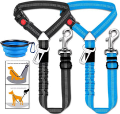 🐶🐕【2 pieza 26 euros】 Cinturón de seguridad para perros y correa para pasear (2 en 1)