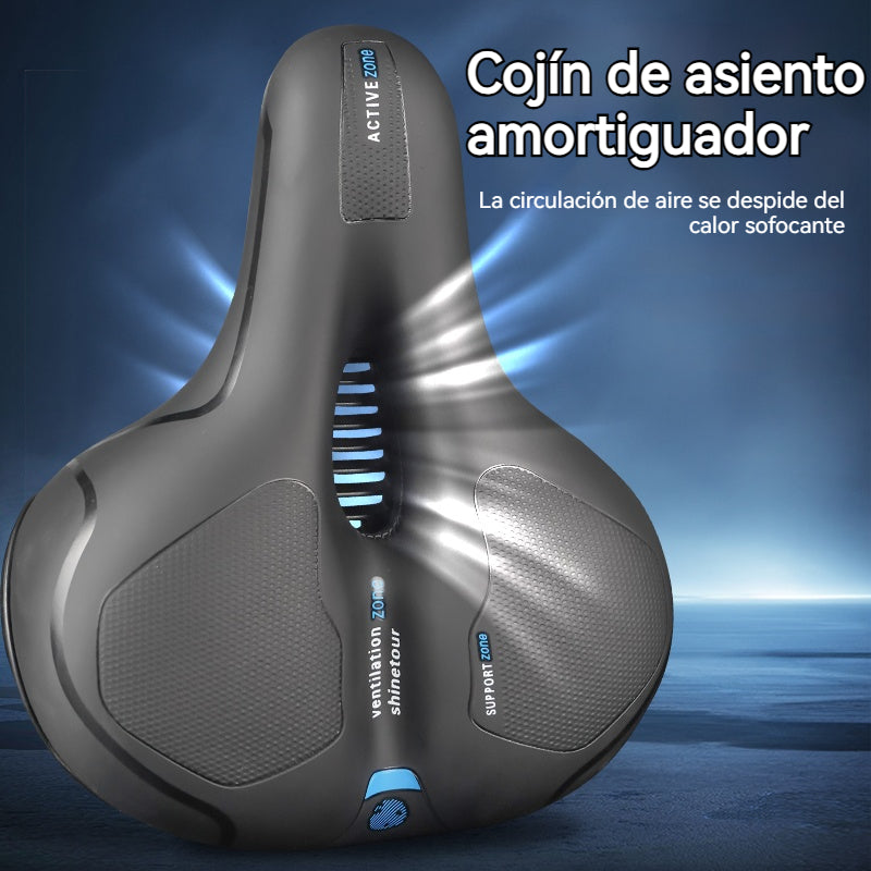 🔥 ¡Último día, 50% de descuento! 🚴 Sillín de bicicleta universal de silicona engrosada, transpirable, amortiguador, impermeable y antideslizante.