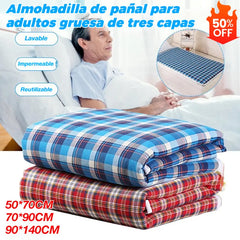 🤩(50*70cm)🛌 Almohadilla lavable y transpirable para el cuidado de pañales para adultos