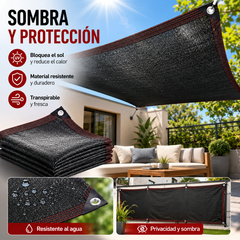 🏆【🔥Oferta imperdible】☀️⛱️【2*5m】Malla exterior para sombra y aislamiento térmico