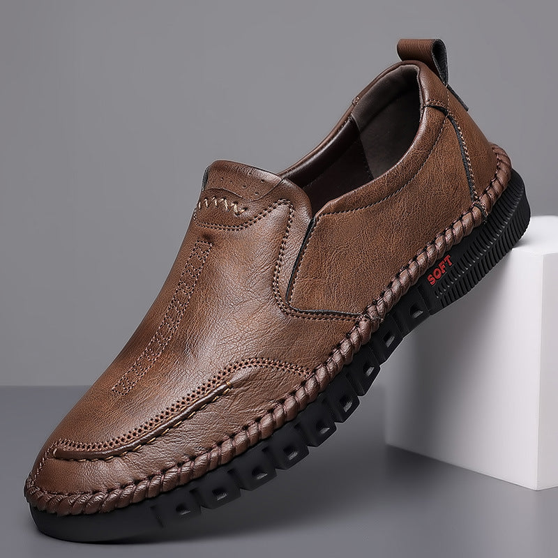 🏆30%OFF👞【39-44】Zapatillas deportivas casuales para hombre, fabricadas en piel auténtica, con suela suave, antideslizantes, transpirables