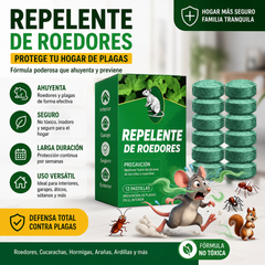 🌿✨ Bolas repelentes naturales para ratas – Repelente de ratas con aceite de menta y limón (12 bolas)
