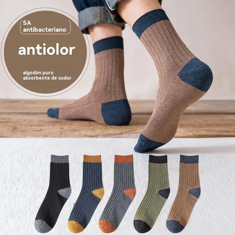 【10 pares】 Calcetines desodorantes cálidos absorbentes del sudor para hombre