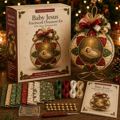 🎄✨ ¡Especial de Navidad! Kit de decoración navideña de patchwork para el Nacimiento de Jesús: ¡crea exquisitos recuerdos hechos a mano! 🎁🙏