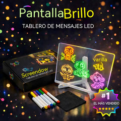 Pizarra fluorescente acrílica borrable para niños, ideal para hacer grafitis.