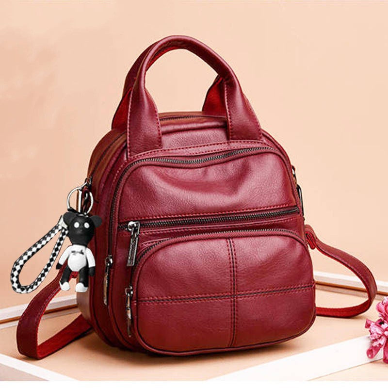 👜 2026 Nuevo bolso bandolera de cuero suave multifunción para mujer, elegante y práctico