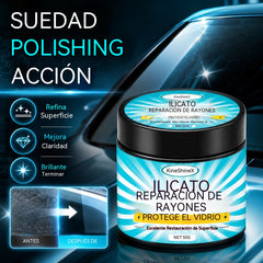 🔥【Compra uno y llévate otro gratis】🚗Pasta para reparar arañazos en vidrio, adhesivo para eliminar arañazos y fisuras