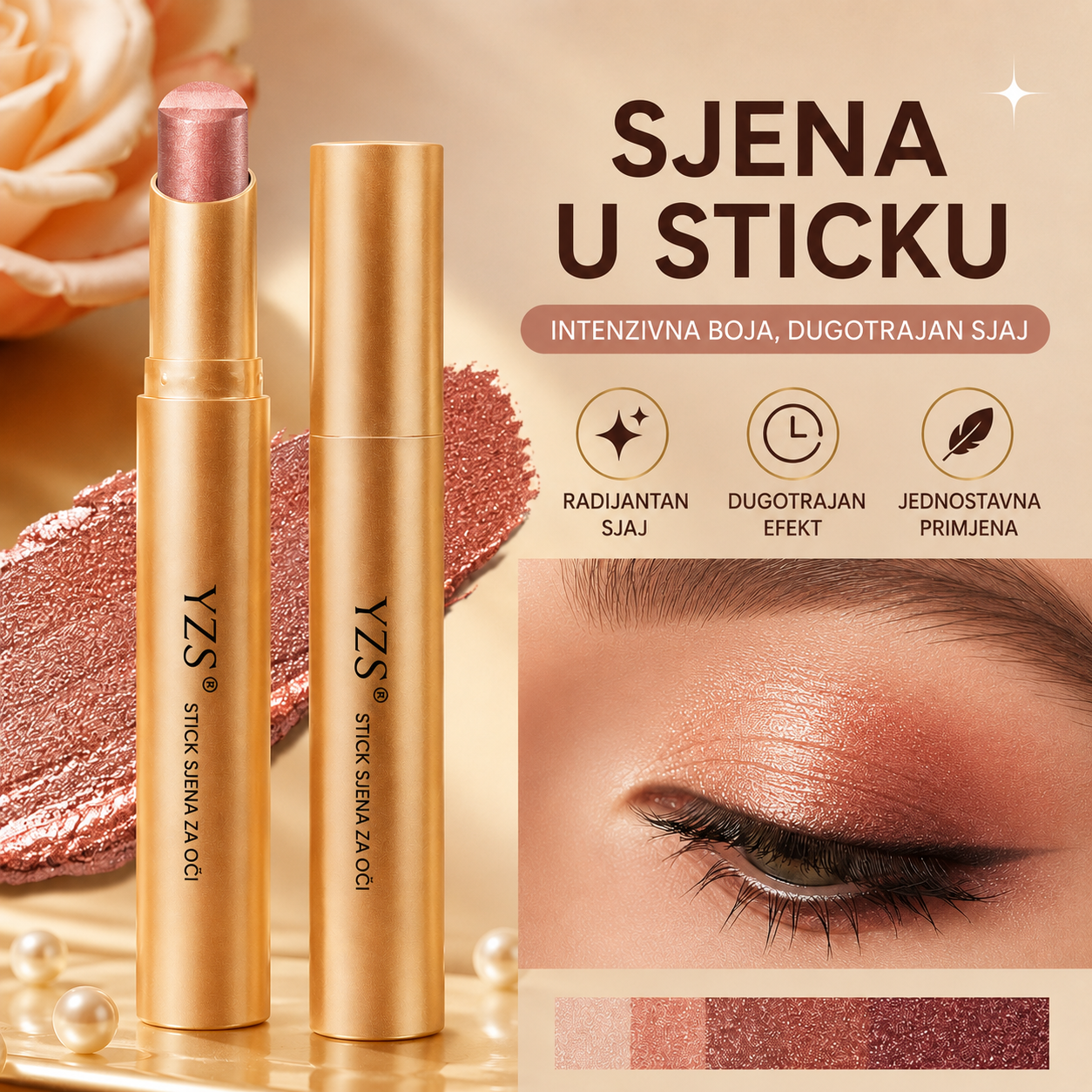 🔥【Kupite 1, dobijte 1 gratis】 ✨3-u-1 sjenilo u stiku – trenutni sjaj, lifting efekt i dugotrajnost 💄