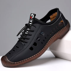 💥🎁【39-44】2025 nuevo verano transpirable fondo hueco suave zapatos casuales de los hombres