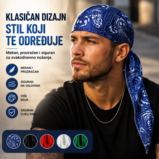 🏝【Povoljan paket – 5 komada】Elegantni šešir/marama za glavu u retro stilu izrađen od prozračne svile