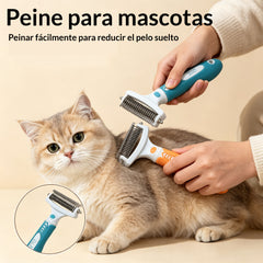 🐶🔥Compre 1 y obtenga 1 gratis（2 piezas）Cepillo de doble cara para el aseo de mascotas y la eliminación de pelo