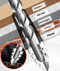 🥇【3+4+5+6+8+10+12+14+16mm】Broca excéntrica de acero de tungsteno superduro de séptima generación con borde dentado