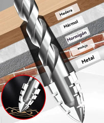 🥇【3+4+5+6+8+10+12mm】Broca excéntrica de acero de tungsteno superduro de séptima generación con borde dentado