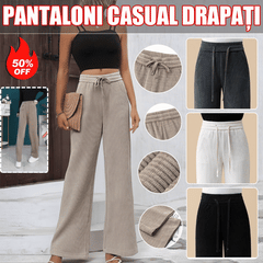 ✨【30%OFF】👖Nuevos pantalones casuales de terciopelo con pierna ancha, muy cómodos de llevar.💖