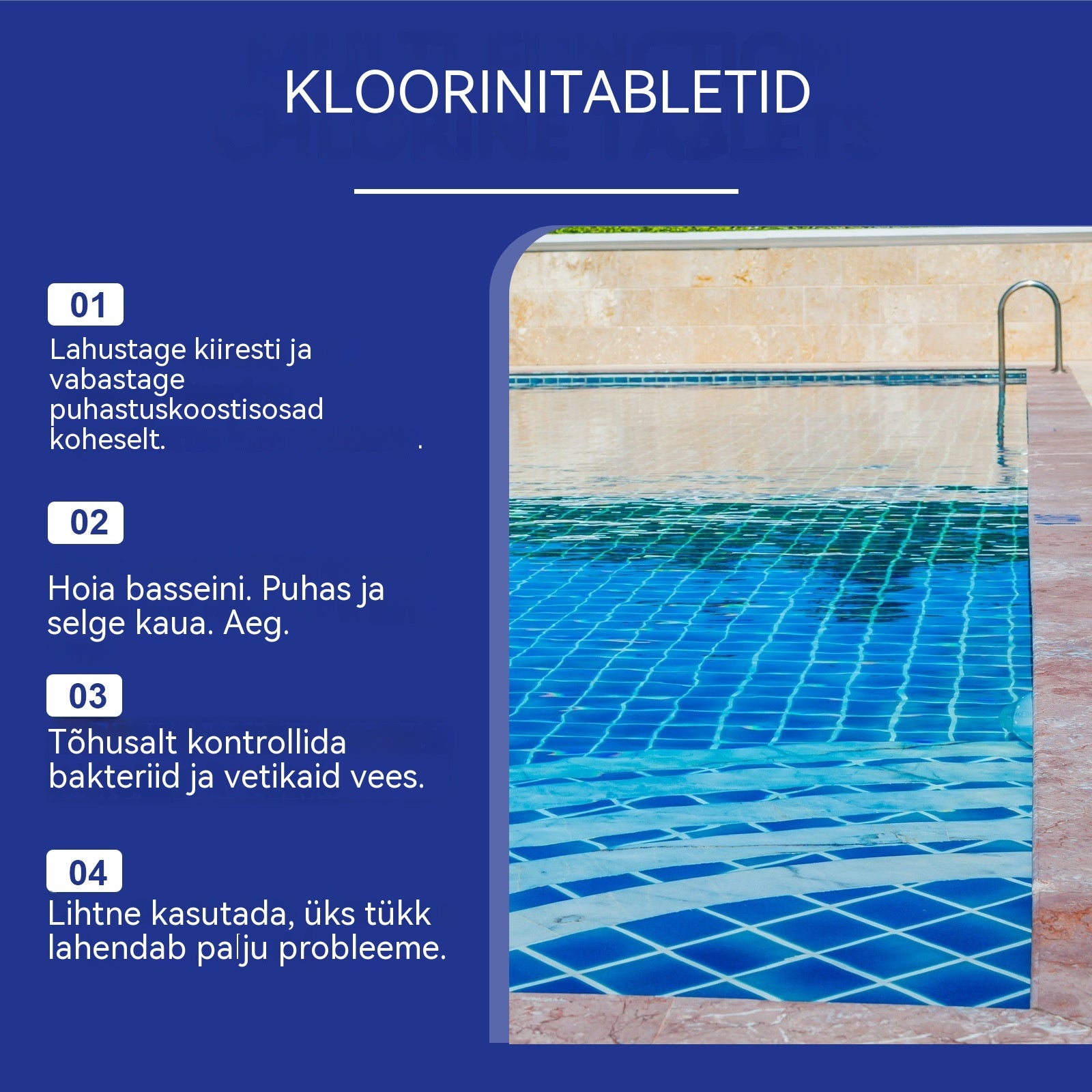 🔥Osta 1, saa 1 tasuta (2 pudelit) kihisevaid basseinipuhastustabletid