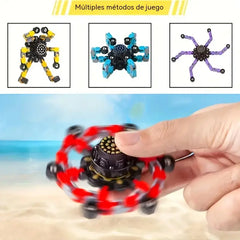 🔥✨Nuevo fidget spinner, robot giratorio transformable, juguete antiestrés