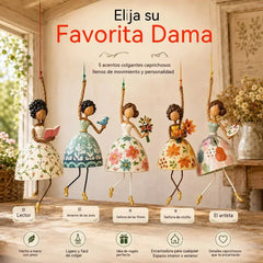 ✨💃🌸Adorno colgante caprichoso de una dama bailarina