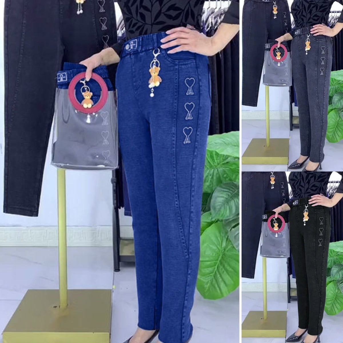 🏆【🔥Venta caliente】Jeans elásticos reforzados para mujer