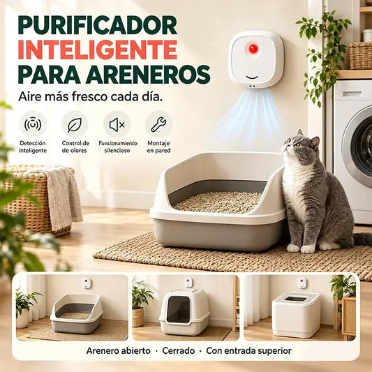 🐾✨ Purificador de Aire Inteligente para Mascotas | Iones Negativos, Silencioso y Elimina Olores de Perros y Gatos 🏠