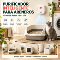 🐾✨ Purificador de Aire Inteligente para Mascotas | Iones Negativos, Silencioso y Elimina Olores de Perros y Gatos 🏠