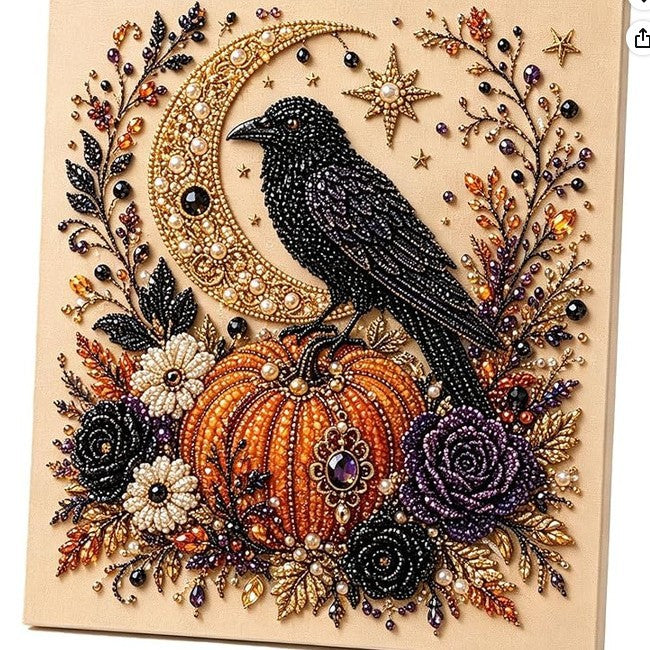 👻✨ Kit de manualidades de arte con perlas para Halloween: transforma pequeñas perlas en magia espeluznante y adorable.