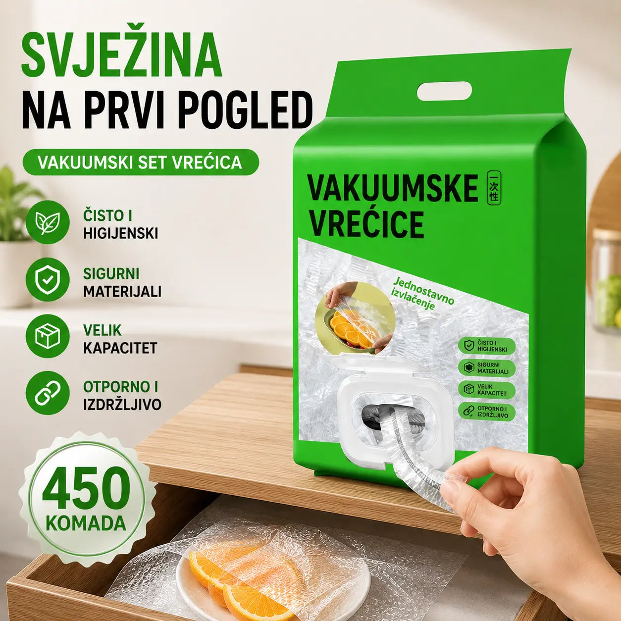 🥗✨ 450 jednokratnih poklopaca za hranu | Fleksibilni poklopci za tanjure, zdjele i posude