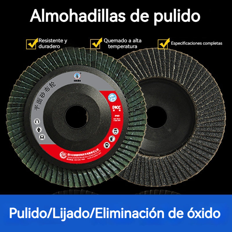 ⚙️🧰【5 piezas por 25 euros】Disco abrasivo de láminas, adecuado para piezas de metal, madera, cobre y aluminio.