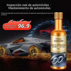 【4 botellas】🚗Limpiador de convertidor catalítico para automóviles, limpiador de combustible para motor🧼