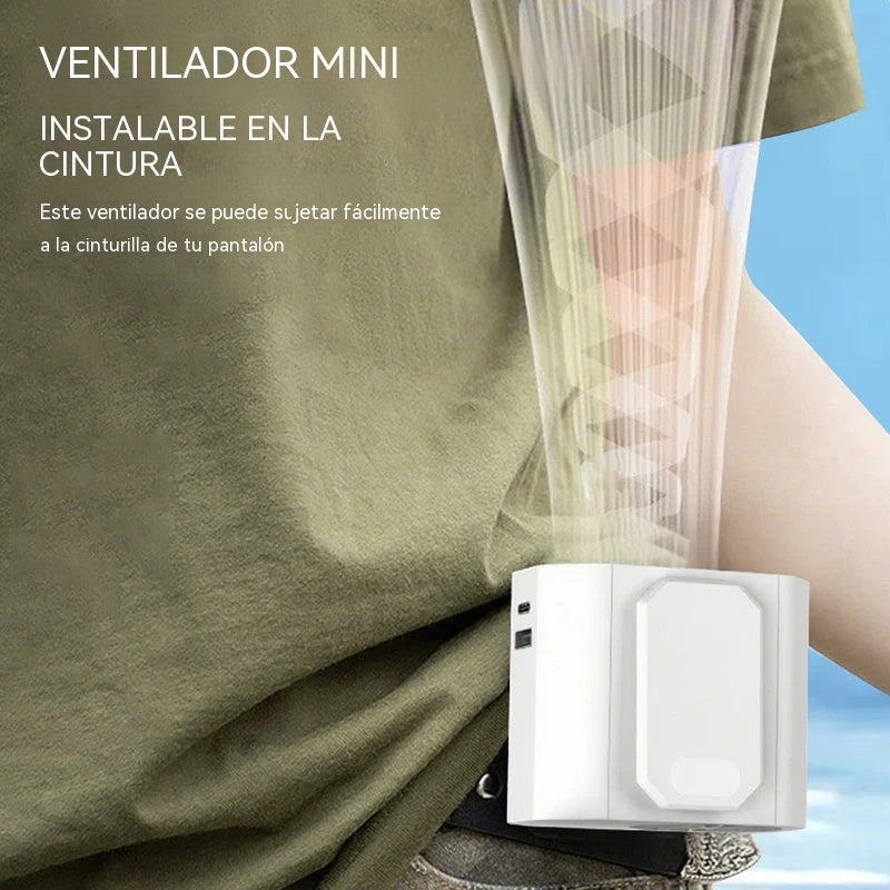 Ventilador de cintura multifuncional para refrigeración