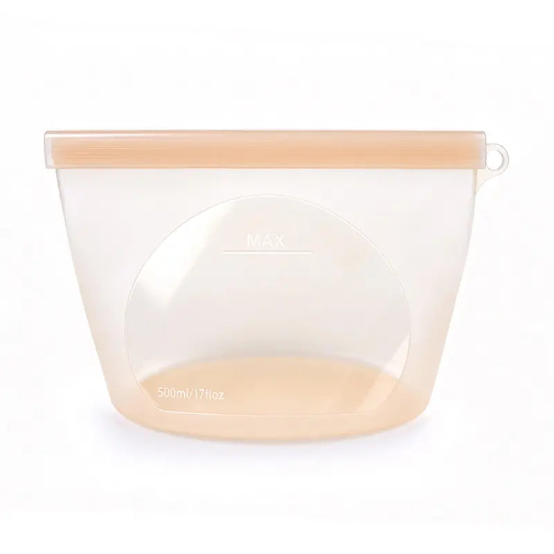 ✨【1000 ml + 2000 ml, set de 2 piezas】Bolsas de almacenamiento de silicona reutilizables con cierre