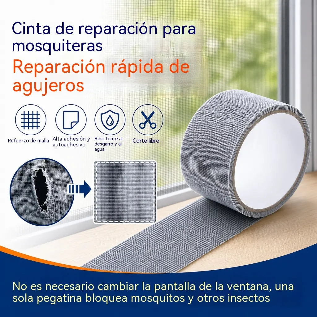 【🔥2 piezas-50 mm de ancho * 2 m de largo】Cinta reparadora para mosquiteras