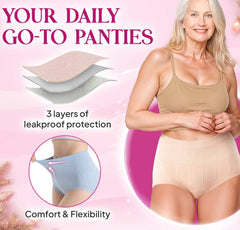 【¡Compra 4 y llévate 4 gratis! 】Ropa interior antibacteriana de talle alto que ayuda a adelgazar (M-XL)