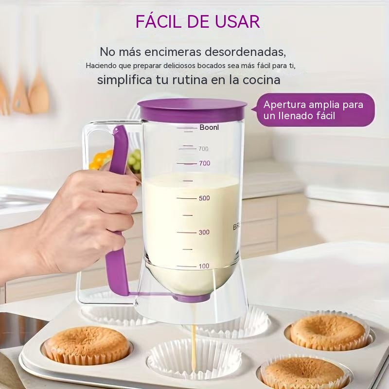 🍰🎂Separador de masa para pasteles, dispensador de tazas medidoras, herramienta de repostería casera de mano