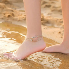 【Compra 1 y llévate 1 gratis】💰Pulsera tobillera de oro en capas para mujer