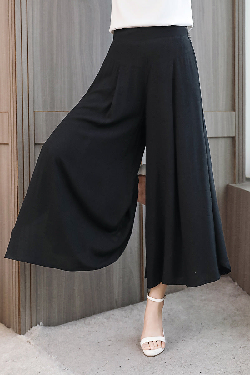 🔥【39%OFF】【XL-5XL】Pantalones de cintura alta, sueltos y adelgazantes con estampado de nueve puntos