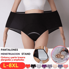 🔥【6 piezas】🩲Superoferta Último día: Ropa interior de cintura alta a prueba de fugas mejorada 2026